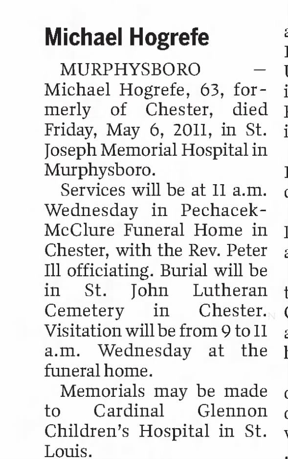 Clipping from Southern Illinoisan